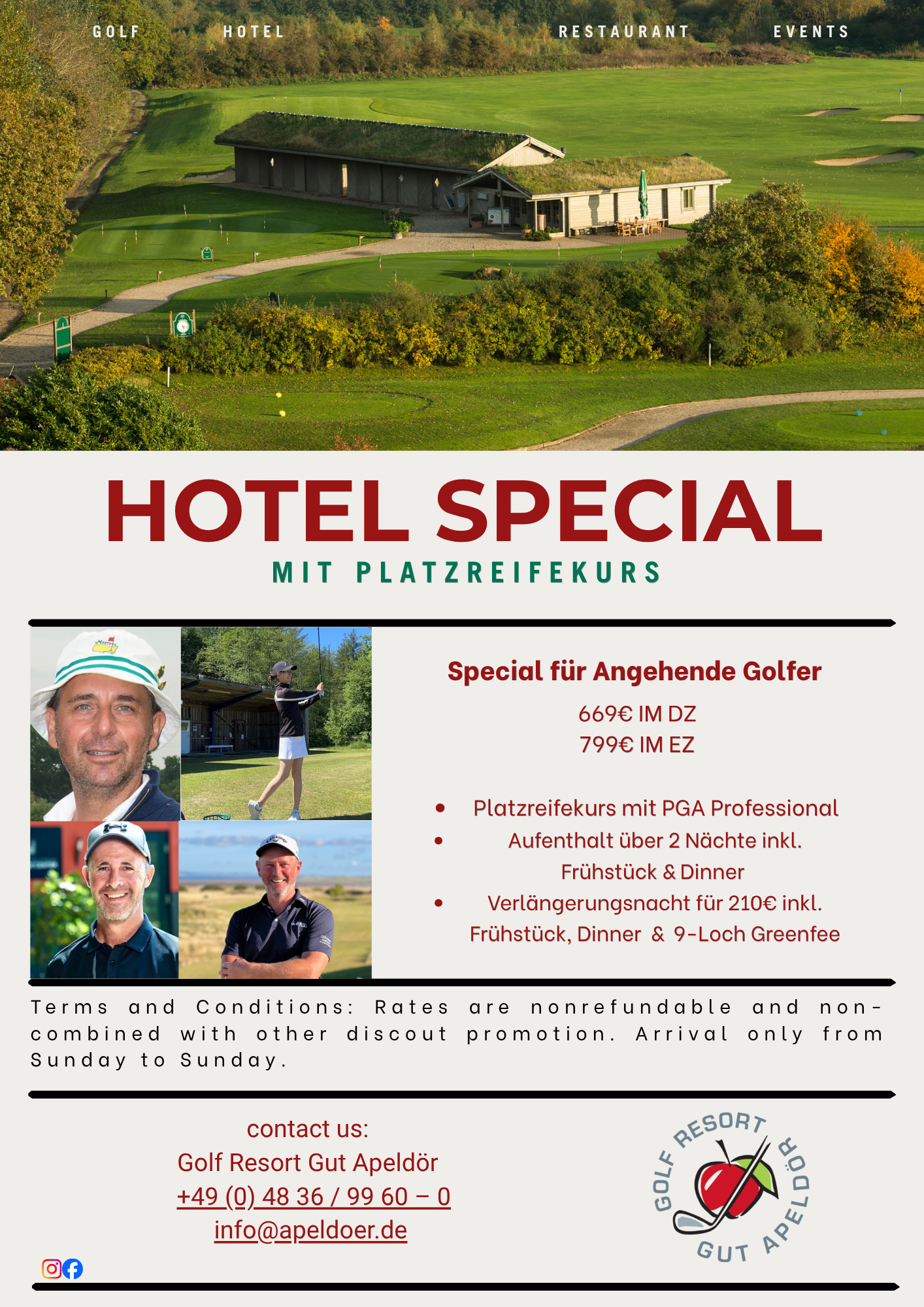 Golfbanetilladelse – hoteltilbud